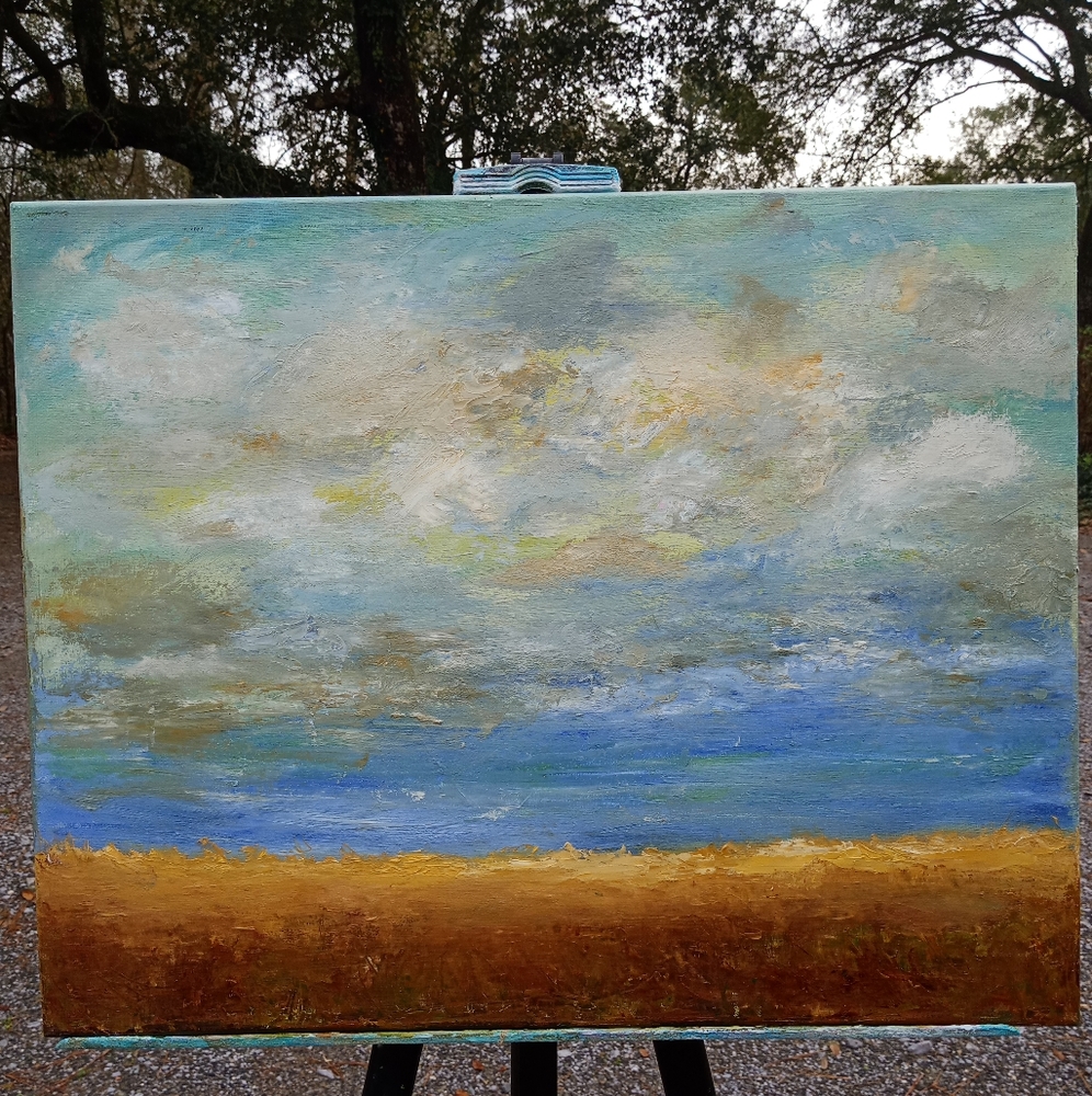 Landscape oil painting